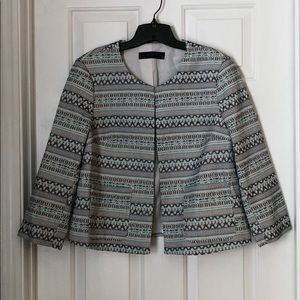 NWT Limited teal and navy patterned jacket
